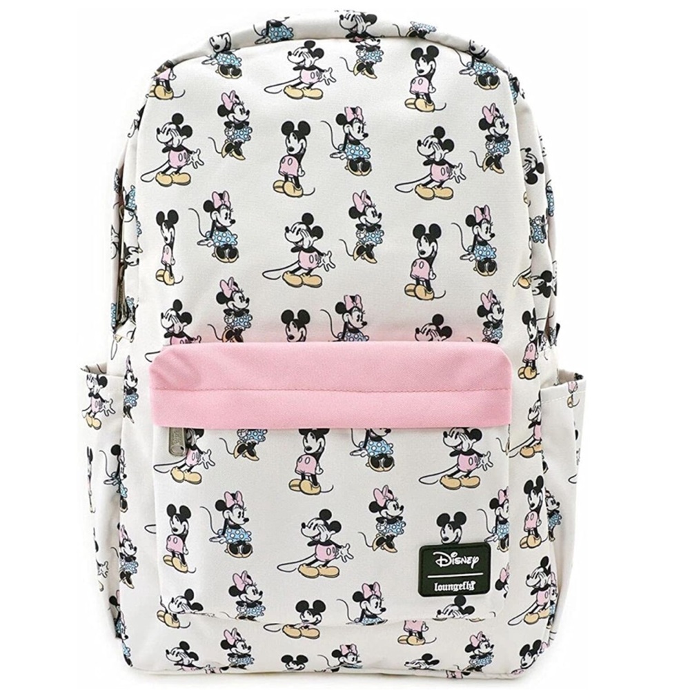 Loungefly Disney Pastel Minnie & Mickey Full-size Backpack NWT